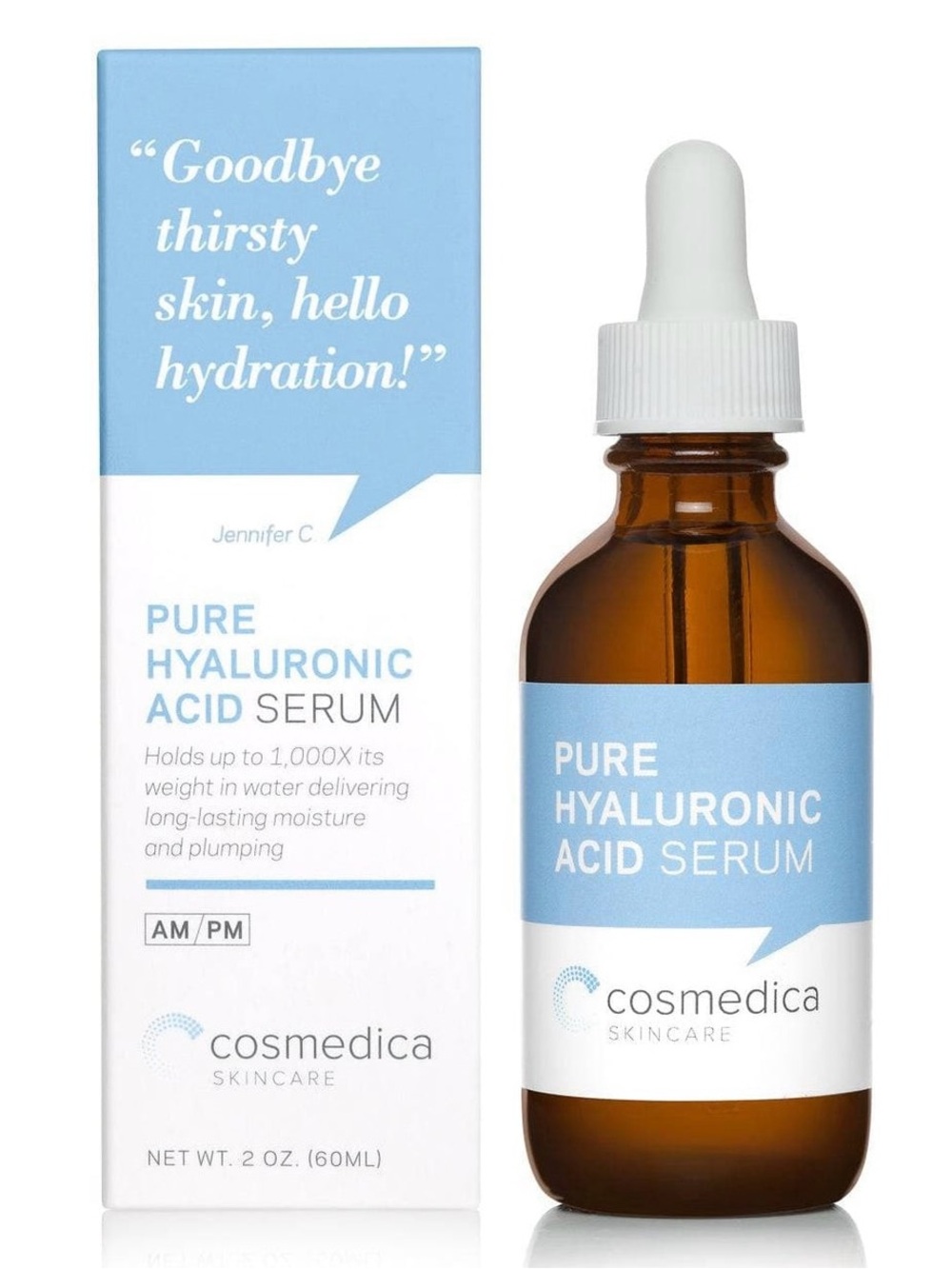 COSMEDICA Pure Hyaluronic Acid Serum ~ Skin Hydration & Moisture ~ New in Box
